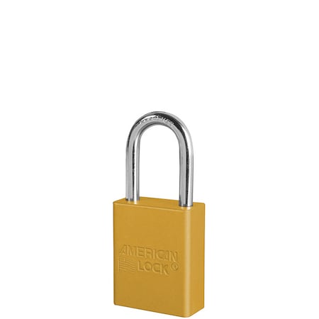 Master Lock Master Lock S-Series Aluminum Safety Padlock, 1.5" Shackle, S1106YLW